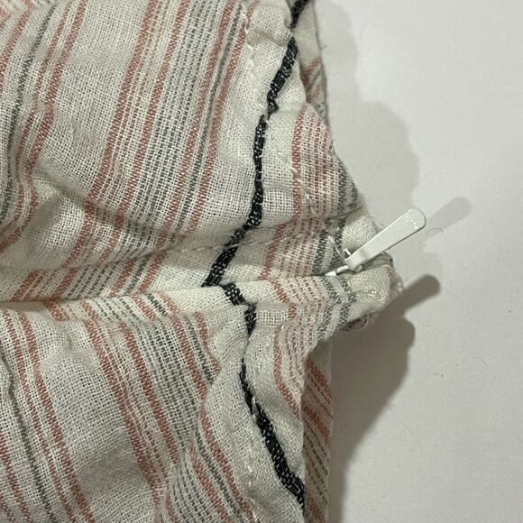 Free People Chevron Stripe Tie Front Tank - Ivory Multi - 0 - Picture 7 of 11